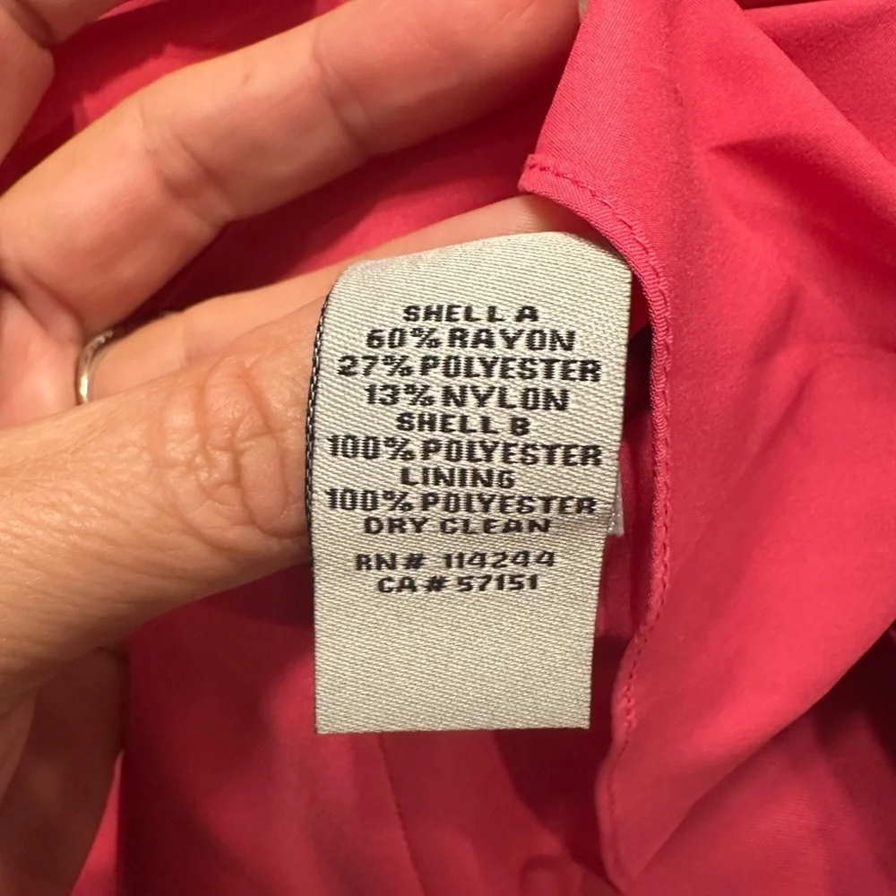 Eliza J Dress Size 8 Fit & Flare Pink Skirt Striped Top Sleeveless A-Line Party